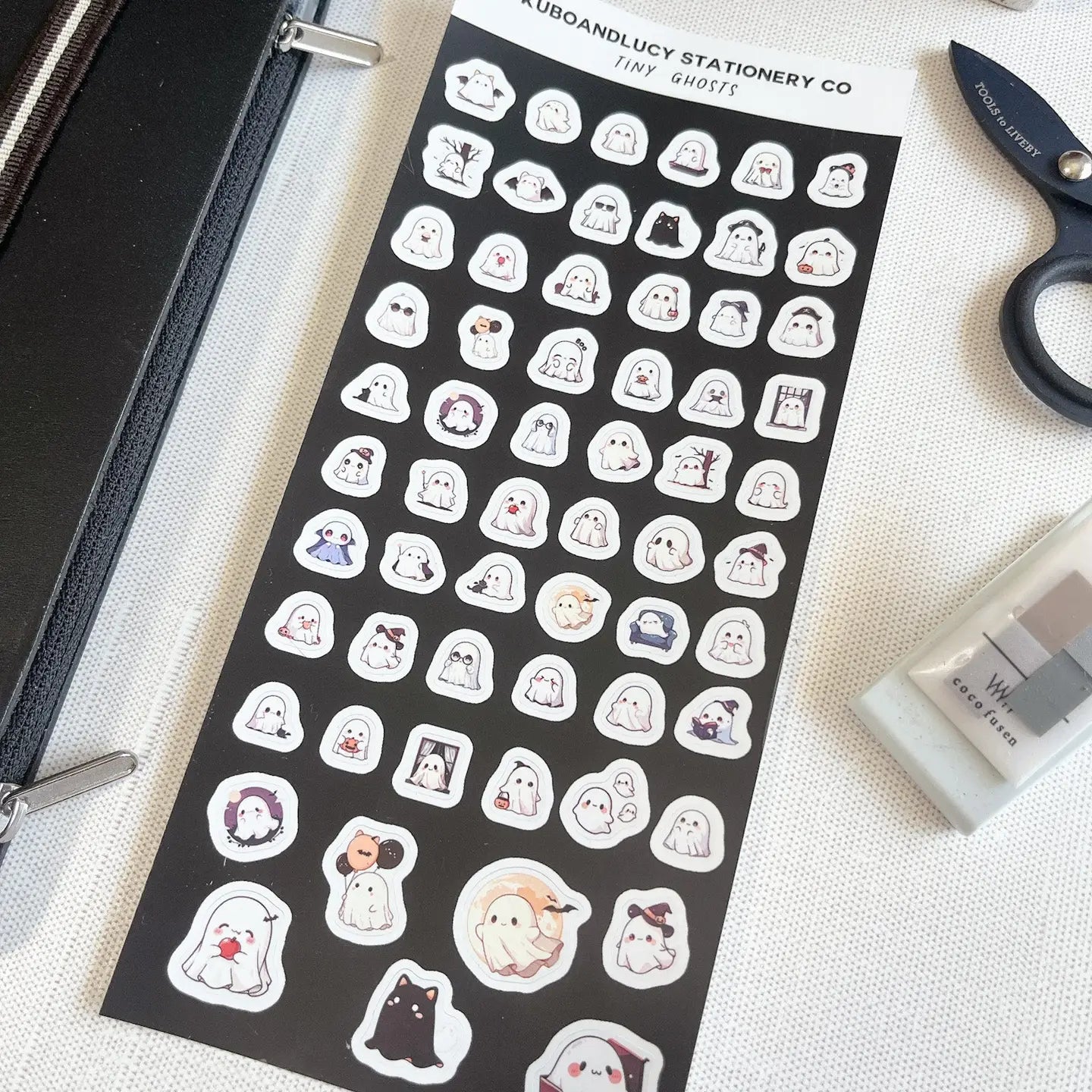Kubo and Lucy - Tiny Ghost - Sticker sheet