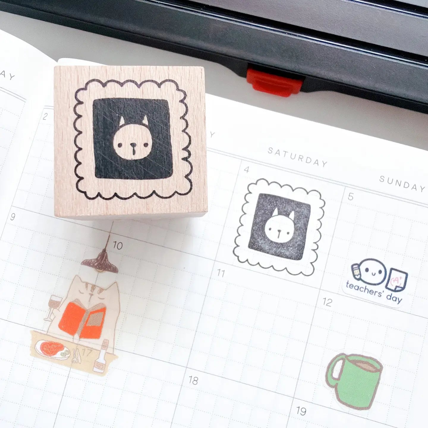 Kubo and Lucy x Dana ate Oatmeal - Kubo and Lucy - Rubber stamp