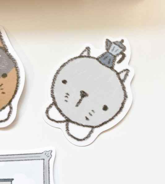 Kuboandlucy x Dana At Havermout | Kubo met Espresso Matte Vinyl Sticker