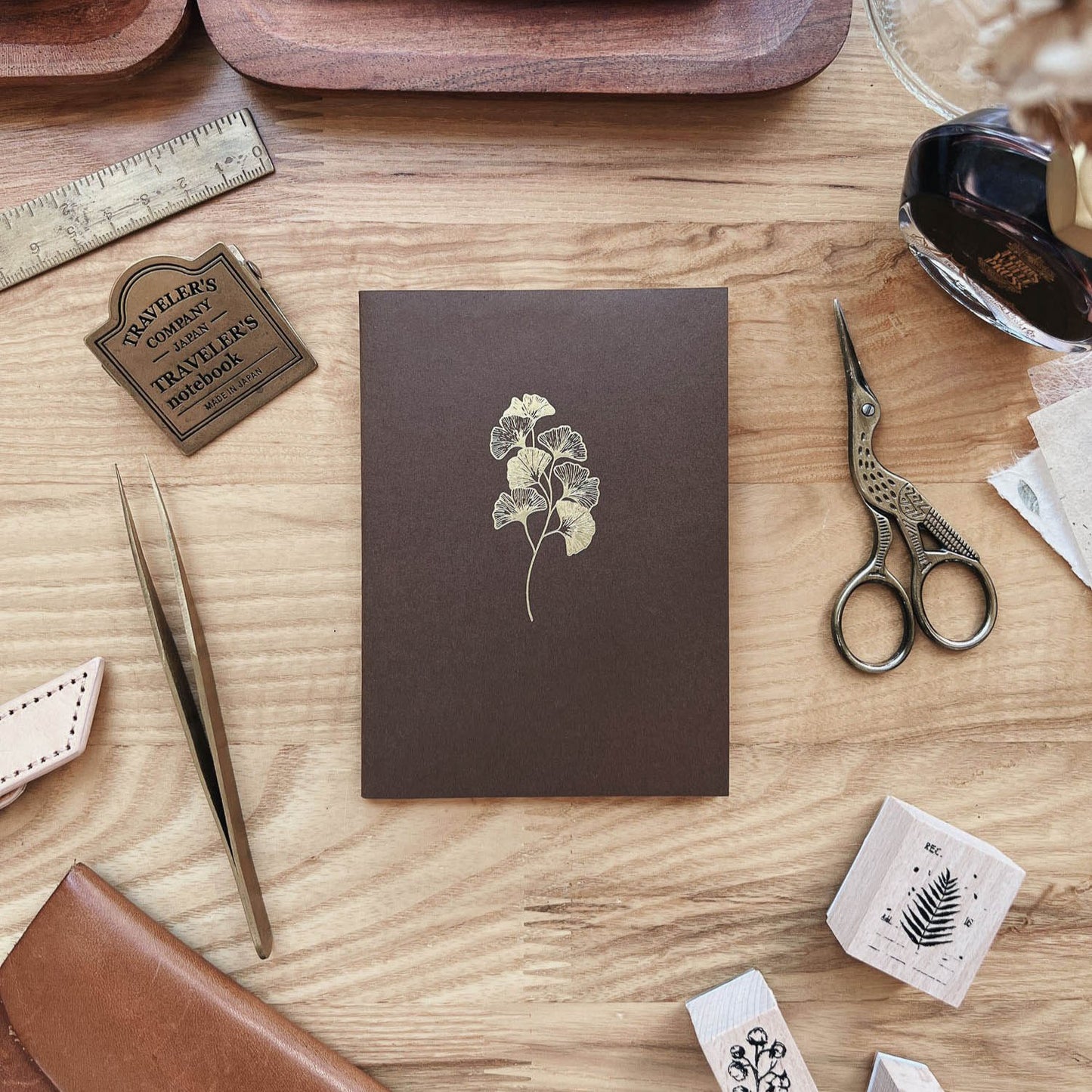 Sarica Studio - Gingko notebook - Passport size TN