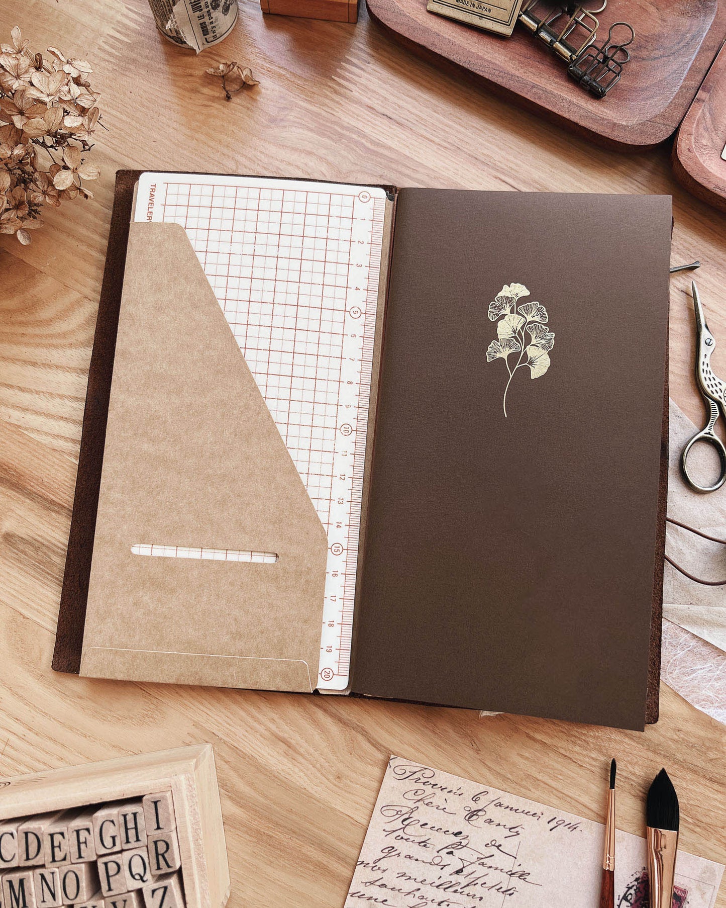 Sarica Studio - Gingko notebook - Regular/Standard size TN