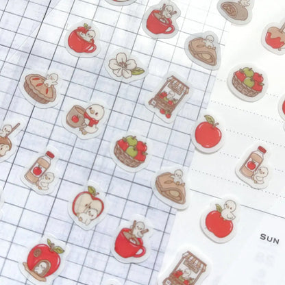 Kubo and Lucy - Louie the chick with Apple Pie - Sticker sheet
