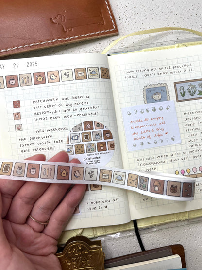 Dana ate oatmeal - Patchwork washi-tape