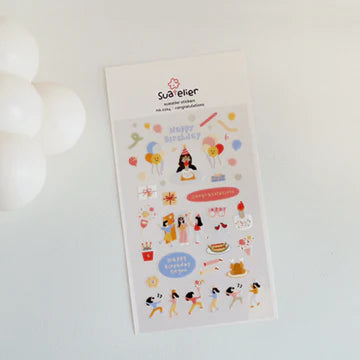 1114 - congratulations - Stickersheet