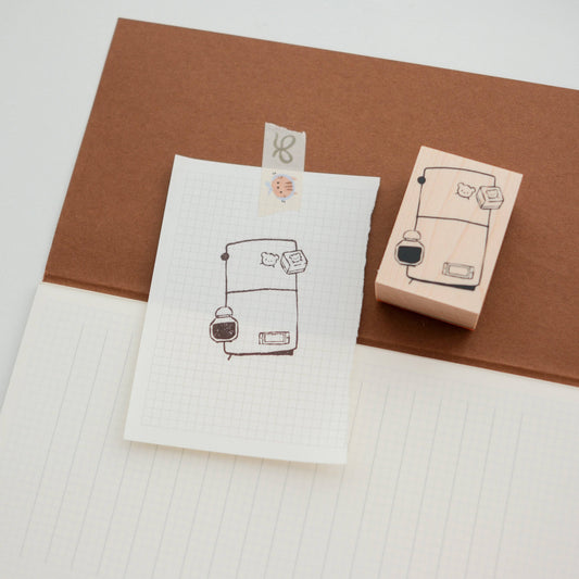 Grumpy Nook - Stamp - TN & ink