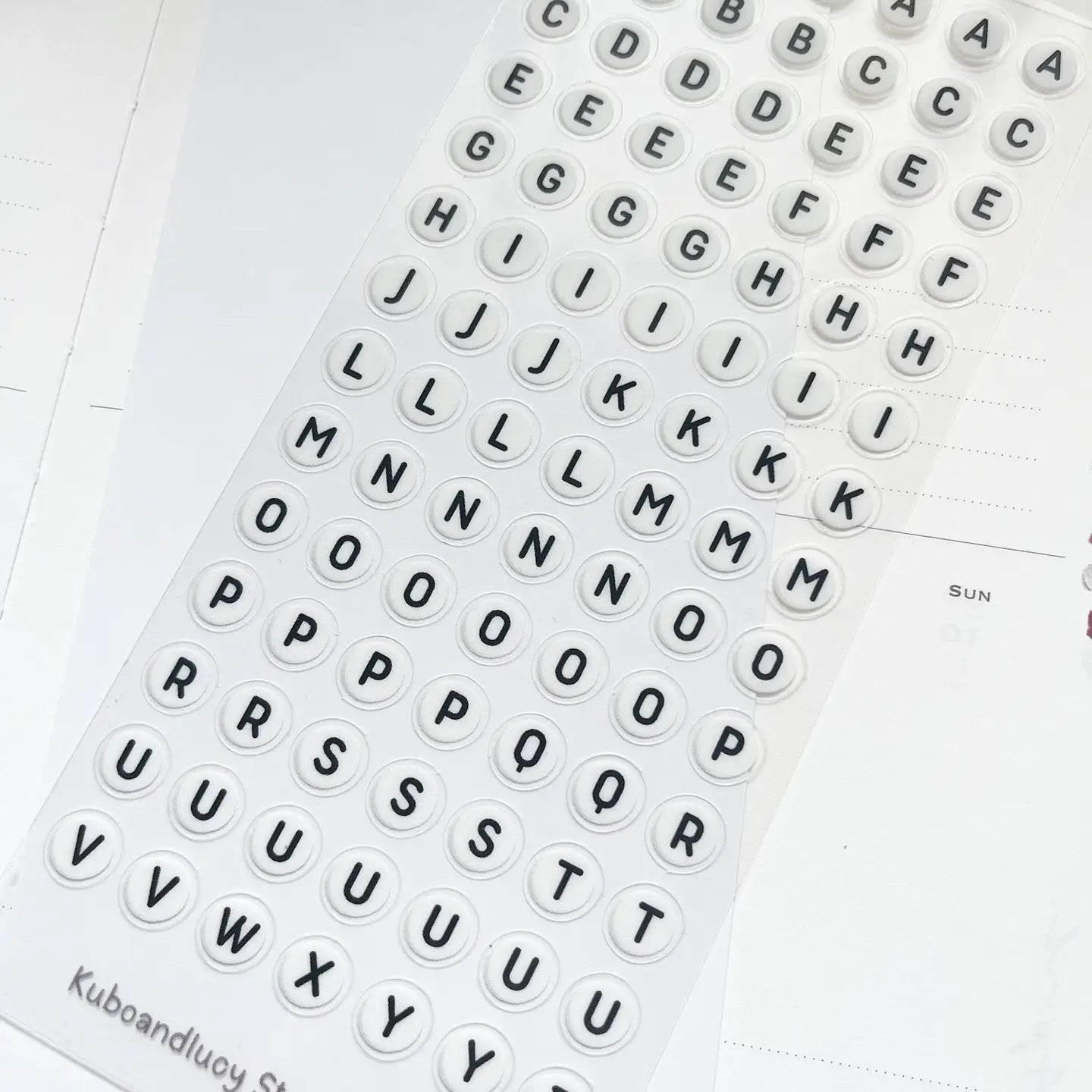 Kubo and Lucy - Friendship beads - Sticker sheet