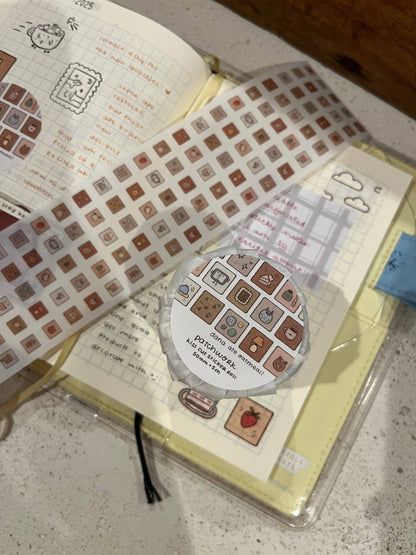 Dana ate oatmeal - Patchwork kiss-cut stickerrol