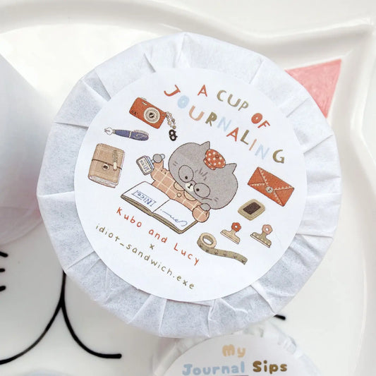 Kubo and Lucy x Idiot Sandwich - A cup of journaling - PET tape