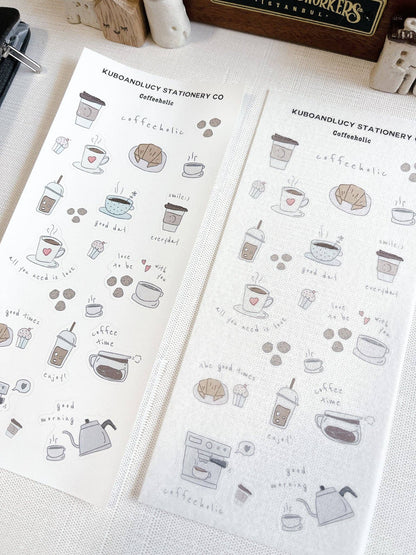 Kuboandlucy - Stickervel voor koffieverslaafden