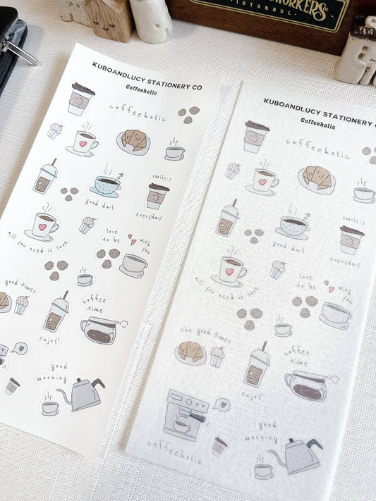 Kuboandlucy - Stickervel voor koffieverslaafden