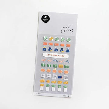 114 - deco 08 money - Stickersheet