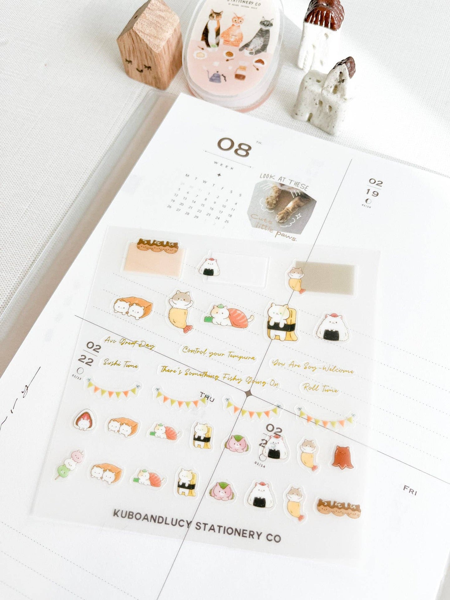 Kuboandlucy - Leuk PET-stickervel voor katten en honden | 4 ontwerpen