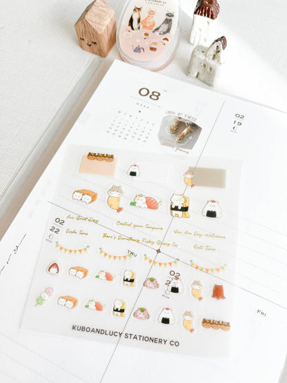 Kuboandlucy - Leuk PET-stickervel voor katten en honden | 4 ontwerpen