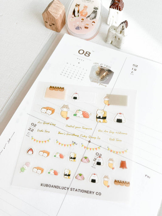 Kuboandlucy - Leuk PET-stickervel voor katten en honden | 4 ontwerpen
