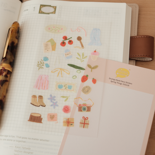Grumpy Nook - Stickersheet - Spring Things