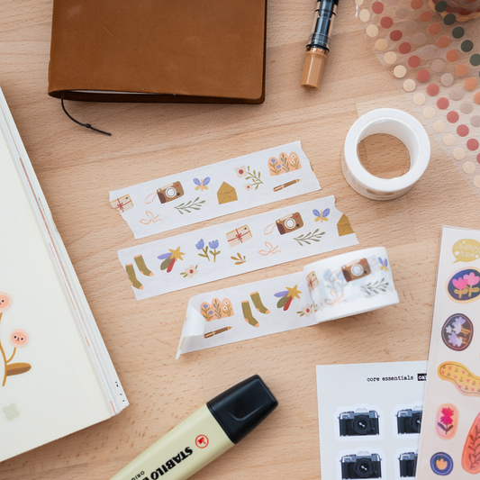 Cosy Doodles - 30mm Washi Tape - Grumpy Nook