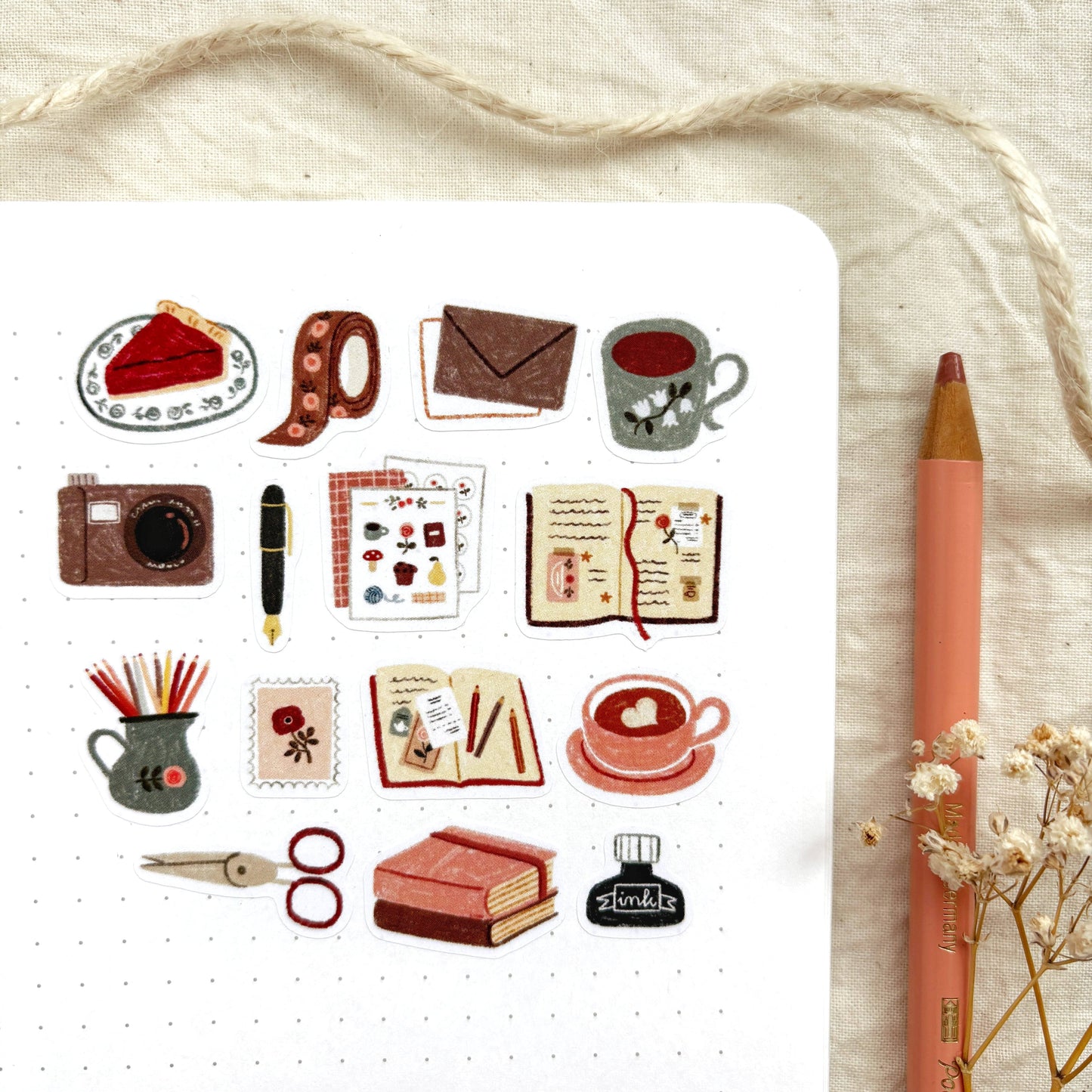 Gezellig Journaling - Stickervel | Essentieel voor Journaling