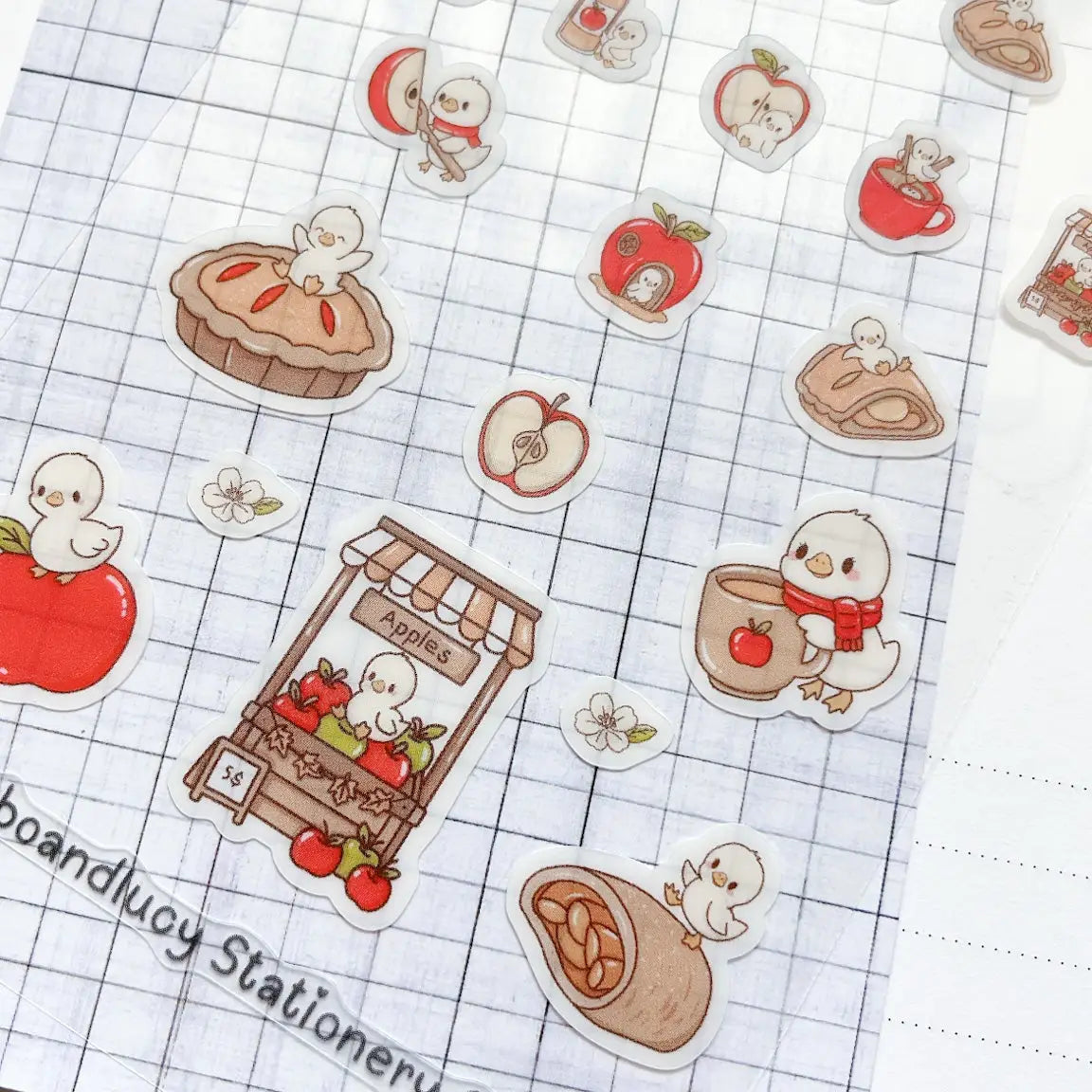 Kubo and Lucy - Louie the chick with Apple Pie - Sticker sheet