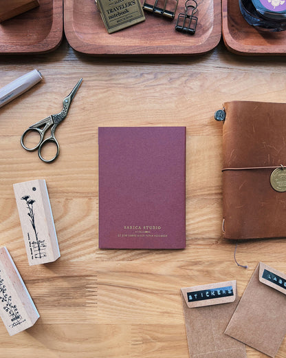 Sarica Studio - Floral notebook - Passport size TN