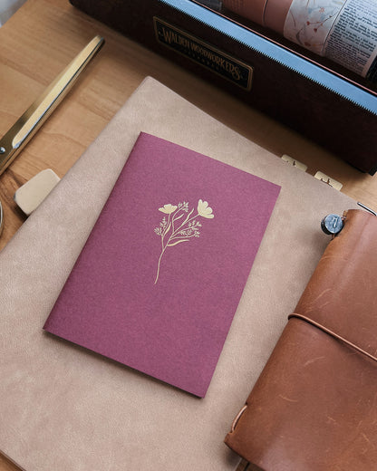 Sarica Studio - Floral notebook - Passport size TN