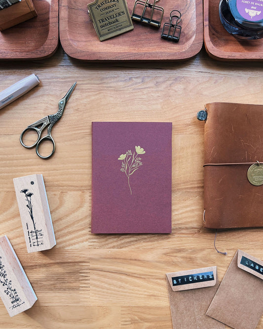 Sarica Studio - Floral notebook - Passport size TN
