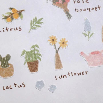 1142 - flower cafe - Stickersheet
