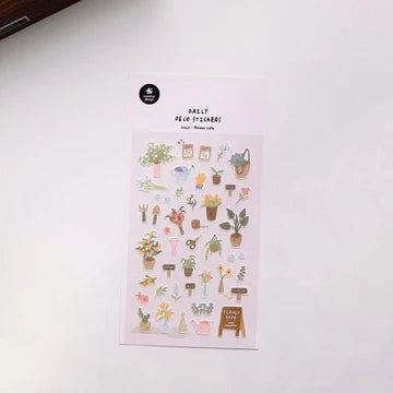 1142 - flower cafe - Stickersheet