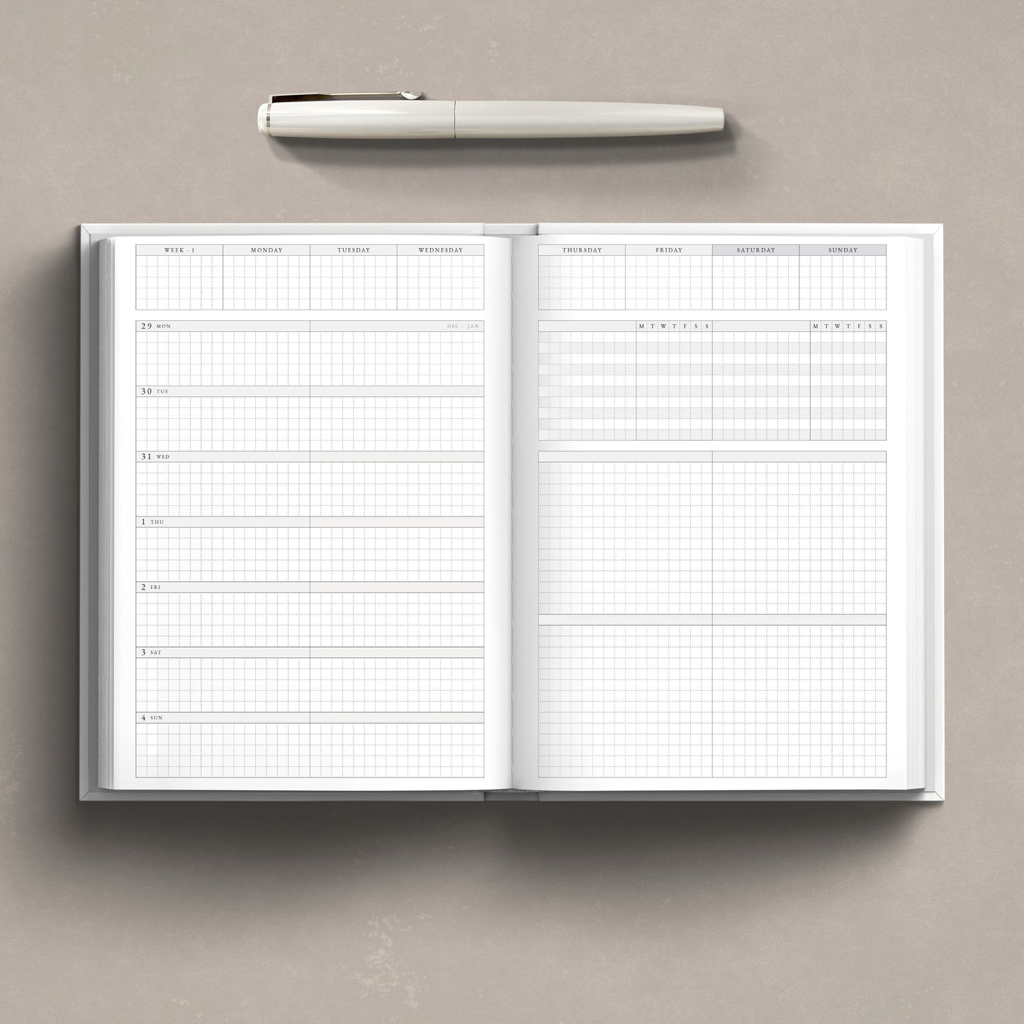 [PRE-ORDER] Faded Chronicle 2026 A5 Planner – Hybrid Full Year