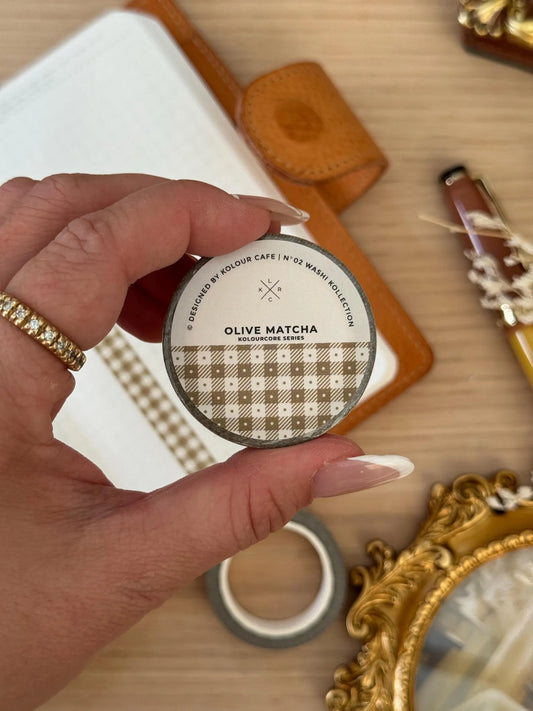 PRE-ORDER - Kolour Cafe - Washi tape slim (10 different designs)