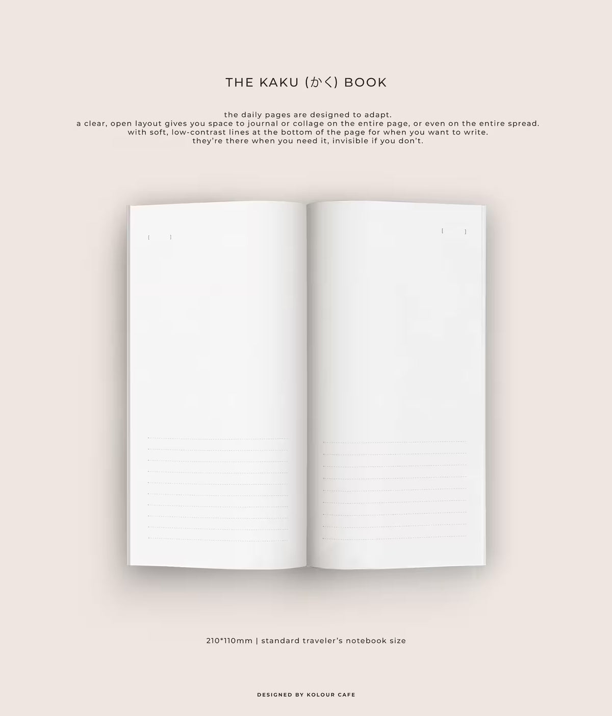 Kolourcafe - KAKU notebook - regular size (3 colors)