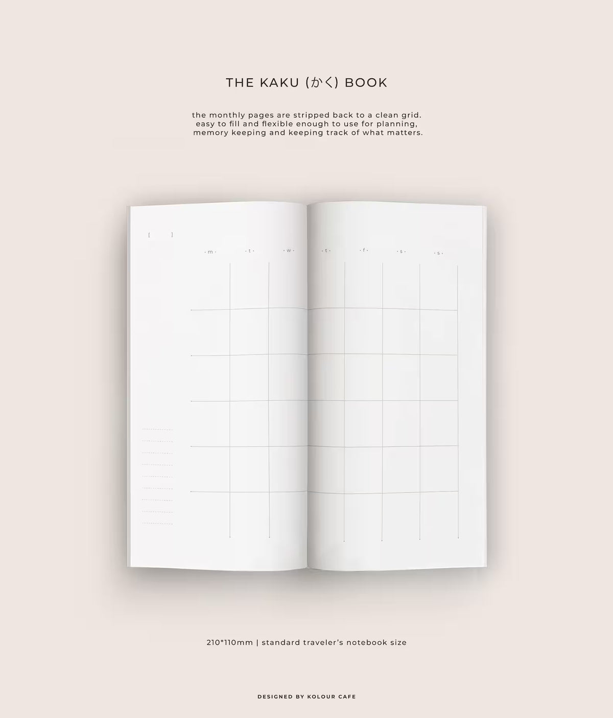 Kolourcafe - KAKU notebook - regular size (3 colors)