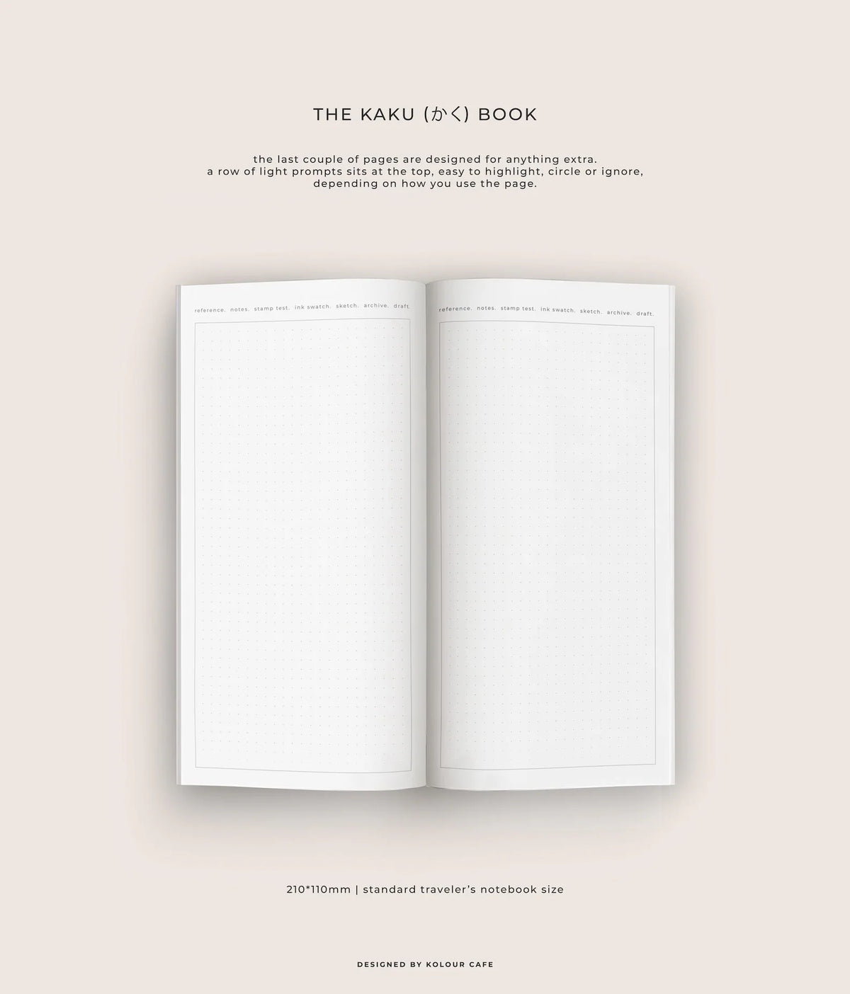 Kolourcafe - KAKU notebook - regular size (3 colors)