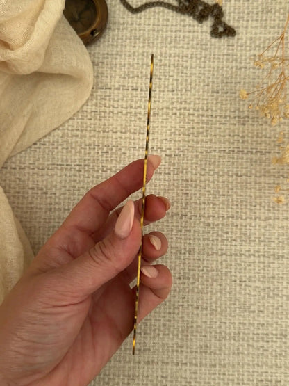 Kolour Cafe - Brass ruler - Travel themed