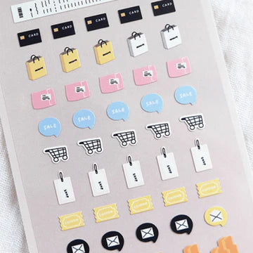 108 - deco 03 shopping and receipts - Stickersheet