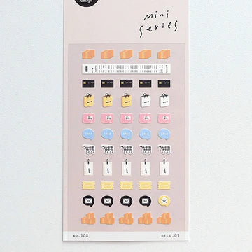 108 - deco 03 shopping and receipts - Stickersheet